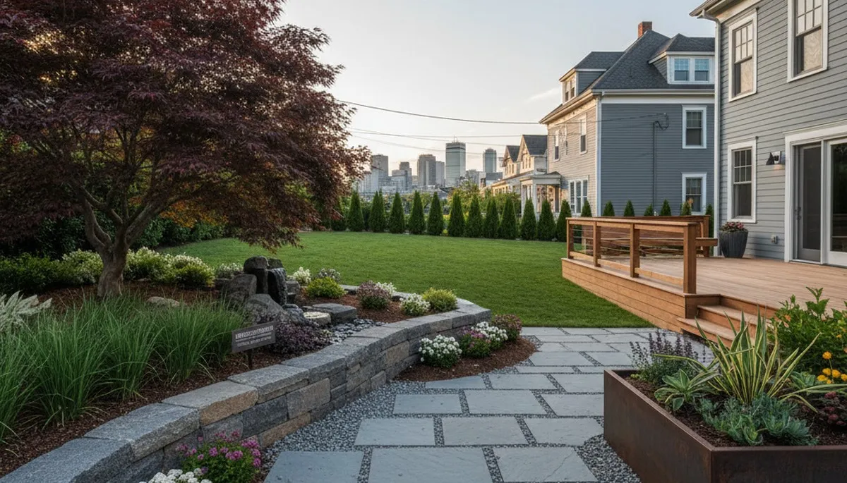 Boston MA landscaping service by Boston Landscaping Pros for residential outdoor care