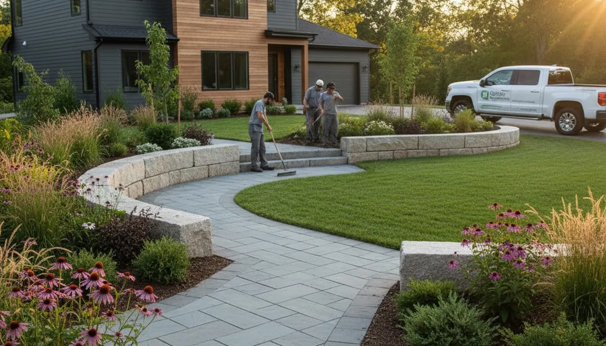 Landscaping professionals serving Boston, MA with lawn care and property maintenance services